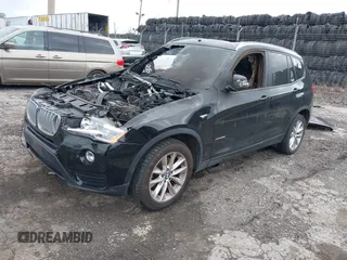 2015 BMW X3 xDrive28i with VIN 5UXWX9C53F0D48046, listed as a IAAI auction lot 41893060 with Not Provided miles and . Bid and sale history available at DreamBid. Image 2.