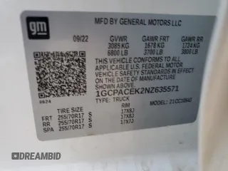2022 Chevrolet Silverado 1500 LT with VIN 1GCPACEK2NZ635571, listed as a Copart auction lot 88725255 with 0 mi miles and Salvage Title. Bid and sale history available at carsss.com. Image 13.