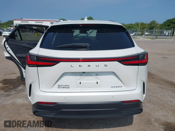 2025 Lexus NX 250 Premium with VIN 2T2GDCAZ0SC017127, listed as a IAAI auction lot 42325758 with 9,735 mi miles and . Bid and sale history available at DreamBid. Image 16.