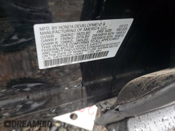 2023 Acura MDX with VIN 5J8YE1H36PL028064, listed as a Copart auction lot 81666304 with 16,586 mi miles and Salvage Title. Bid and sale history available at carsss.com. Image 13.