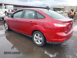 2014 Ford Focus SE with VIN 1FADP3F22EL112110, listed as a IAAI auction lot 41582585 with 107,285 mi miles. Bid and sale history available at carsss.com. Image 3.