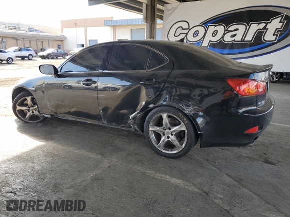 2007 Lexus IS 350 with VIN JTHBE262372012011, listed as a Copart auction lot 63814275 with 133,177 mi miles and Salvage title. Bid and sale history available at DreamBid. Image 2.