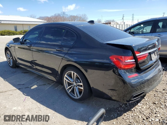 2017 BMW 7 Series 740e xDrive iPerformance with VIN WBA7J2C33HG497980, listed as a Copart auction lot 50244384 with 115,728 mi miles. Bid and sale history available at carsss.com. Image 2.