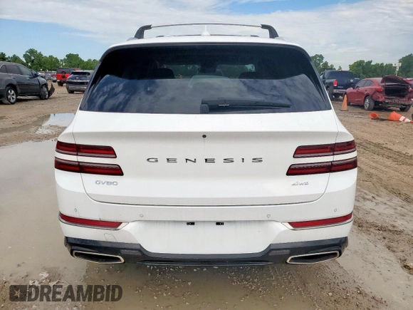 2024 Genesis GV80 z VIN KMUHBDSB6RU169123, wystawiony jako Copart lot #58249745 z przebiegiem 15 mil mil oraz Szkoda całkowita • Salvage title. Historia ofert i sprzedaży dostępna na DreamBid. Obrazek 6.