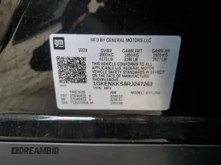 2024 GMC Acadia FWD Elevation z VIN 1GKENKKS8RJ247263, wystawiony jako Copart lot #50558675 z przebiegiem 4 299 mil mil oraz Szkoda całkowita • Salvage title. Historia ofert i sprzedaży dostępna na DreamBid. Obrazek 13.