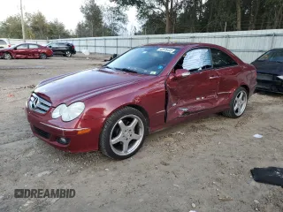 2008 Mercedes-Benz CLK-Class 3.5L with VIN WDBTJ56H08F235798, listed as a Copart auction lot 42876445 with 104,487 mi miles and Non Repairable. Bid and sale history available at carsss.com. Image 1.