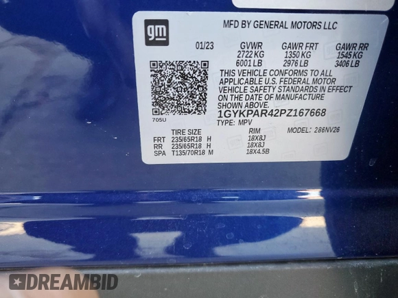 2023 Cadillac XT6 FWD Luxury z VIN 1GYKPAR42PZ167668, wystawiony jako Copart lot #53278075 z przebiegiem 32 212 mil mil oraz Szkoda całkowita • Salvage title. Historia ofert i sprzedaży dostępna na DreamBid. Obrazek 16.