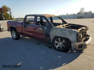 2015 GMC Sierra 1500 SLE with VIN 3GTU2UEC4FG194526, listed as a Copart auction lot 76981004 with 0 mi miles and Salvage Title. Bid and sale history available at carsss.com. Image 4.