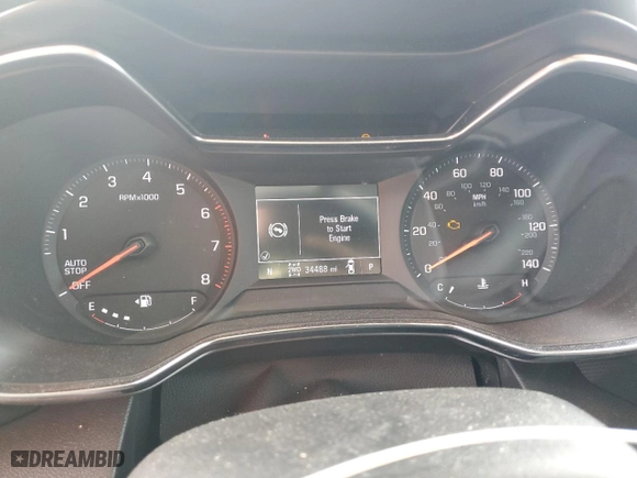 2021 Chevrolet TrailBlazer LT with VIN KL79MRSL4MB100312, listed as a Copart auction lot 47774115 with 34,488 mi miles and Salvage Title. Bid and sale history available at carsss.com. Image 9.