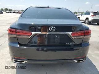 2021 Lexus LS with VIN JTHD51FF7M5015431, listed as a Copart auction lot 65837713 with 16,573 mi miles and Salvage Title. Bid and sale history available at carsss.com. Image 6.
