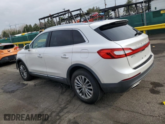2016 Lincoln MKX Select with VIN 2LMTJ8KR3GBL62465, listed as a Copart auction lot 51335855 with 147,493 mi miles and Salvage Title. Bid and sale history available at carsss.com. Image 2.