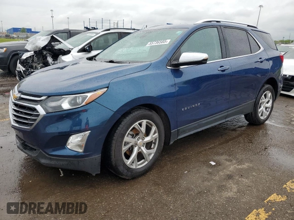 2021 Chevrolet Equinox Premier с VIN 2GNAXNEV1M6139320, выставлен на аукционе Copart как лот 55736585 с пробегом 57 343 миль миль и Списание • Salvage title. История ставок и продаж доступна на DreamBid. Изображение 1.