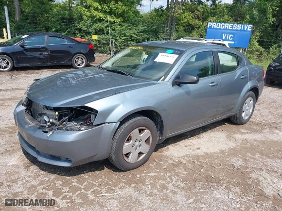 2010 Dodge Avenger SXT with VIN 1B3CC4FD4AN170390, listed as a IAAI auction lot 39990256 with 152,711 mi miles. Bid and sale history available at carsss.com. Image 2.