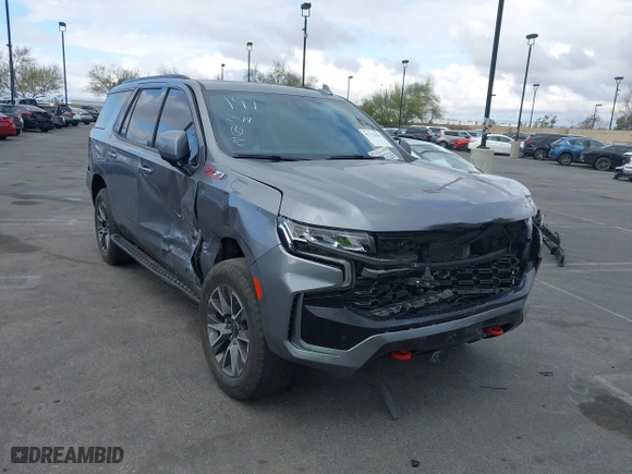 2022 Chevrolet Tahoe Z71 with VIN 1GNSKPKD3NR265727, listed as a IAAI auction lot 41212836 with 15,435 mi miles. Bid and sale history available at carsss.com. Image 1.