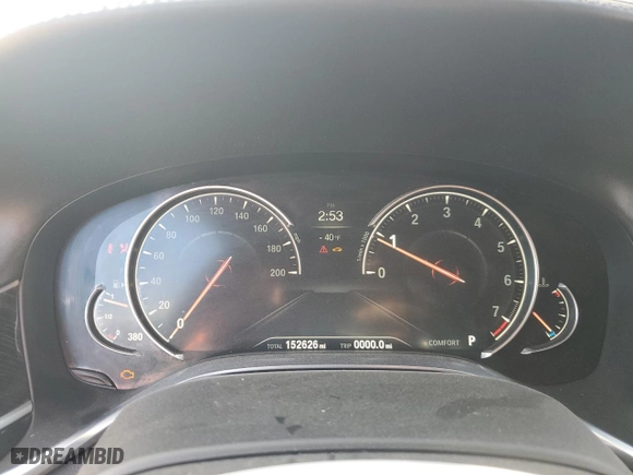 2016 BMW 7 Series 740i with VIN WBA7E2C51GG547408, listed as a Copart auction lot 44463995 with 152,626 mi miles and Salvage Title. Bid and sale history available at carsss.com. Image 9.