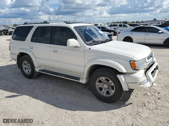 2002 Toyota 4Runner Limited with VIN JT3GN87RX29000884, listed as a Copart auction lot 74756124 with 201,069 mi miles and Clean Title. Bid and sale history available at carsss.com. Image 4.