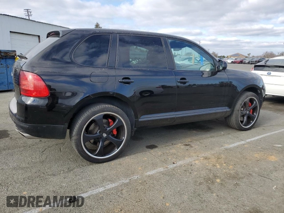 2005 Porsche Cayenne Turbo with VIN WP1AC29P15LA91534, listed as a Copart auction lot 43476105 with 131,561 mi miles and Salvage Title. Bid and sale history available at carsss.com. Image 3.
