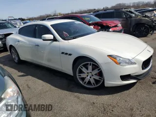 2016 Maserati Quattroporte S with VIN ZAM56RPA8G1170498, listed as a Copart auction lot 48034924 with 104,960 mi miles and Salvage Title. Bid and sale history available at carsss.com. Image 4.
