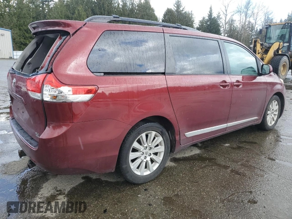 2012 Toyota Sienna XLE with VIN 5TDDK3DC8CS047778, listed as a Copart auction lot 49496155 with 100,522 mi miles and Salvage Title. Bid and sale history available at carsss.com. Image 3.