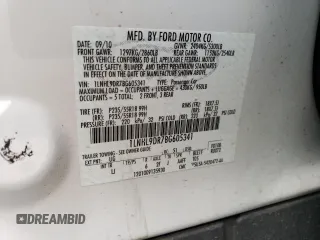2011 Lincoln MKS with VIN 1LNHL9DR7BG605341, listed as a Copart auction lot 53712495 with 74,732 mi miles and Salvage Title. Bid and sale history available at DreamBid. Image 12.