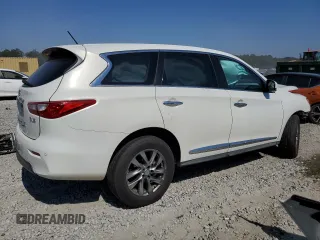 2013 Infiniti JX35 with VIN 5N1AL0MN5DC332078, listed as a Copart auction lot 75169874 with 0 mi miles and Salvage Title. Bid and sale history available at carsss.com. Image 3.