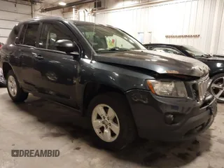 2014 Jeep Compass Sport with VIN 1C4NJCBA8ED531277, listed as a IAAI auction lot 41667719 with 161,089 mi miles. Bid and sale history available at carsss.com. Image 1.