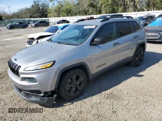 2016 Jeep Cherokee Sport with VIN 1C4PJLAS4GW315517, listed as a Copart auction lot 45312835 with 157,998 mi miles and Salvage Title. Bid and sale history available at carsss.com. Image 1.
