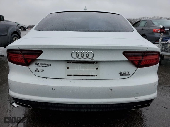 2017 Audi A7 Premium Plus with VIN WAUW2AFC1HN086300, listed as a Copart auction lot 39493014 with 116,023 mi miles and Non Repairable. Bid and sale history available at carsss.com. Image 6.