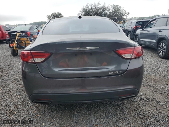 2015 Chrysler 200 S with VIN 1C3CCCBG5FN614140, listed as a Copart auction lot 50949775 with 173,260 mi miles and Salvage Title. Bid and sale history available at carsss.com. Image 6.