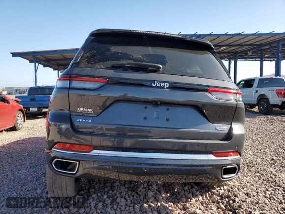 2023 Jeep Grand Cherokee Summit with VIN 1C4RJHEG1P8887273, listed as a Copart auction lot 56213845 with 13,874 mi miles and Salvage title. Bid and sale history available at DreamBid. Image 6.