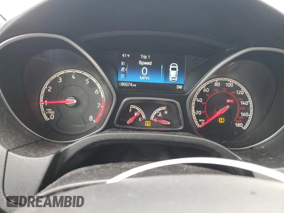 2018 Ford Focus ST with VIN 1FADP3L95JL310207, listed as a Copart auction lot 80940534 with 90,574 mi miles and Salvage Title. Bid and sale history available at DreamBid. Image 9.