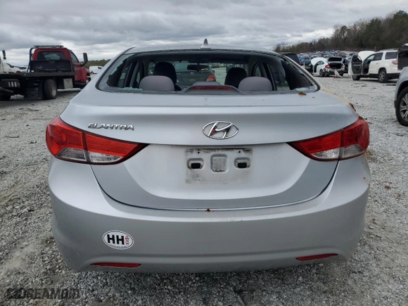2011 Hyundai Elantra GLS PZEV with VIN 5NPDH4AEXBH032018, listed as a Copart auction lot 49900455 with 84,676 mi miles and Salvage Title. Bid and sale history available at carsss.com. Image 6.