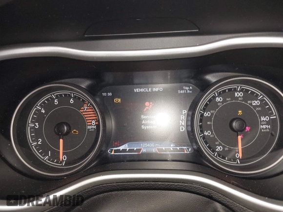 2016 Jeep Cherokee Trailhawk with VIN 1C4PJMBS2GW309042, listed as a IAAI auction lot 41564925 with 125,436 mi miles. Bid and sale history available at carsss.com. Image 7.