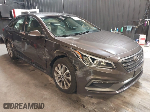 2017 Hyundai Sonata Sport with VIN 5NPE34AF4HH483482, listed as a IAAI auction lot 42042834 with 82,340 mi miles. Bid and sale history available at carsss.com. Image 1.