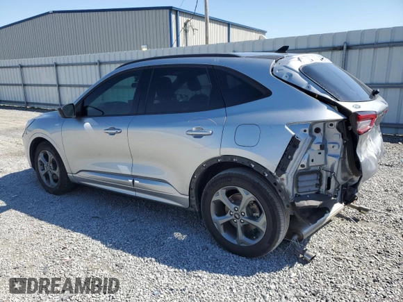 2024 Ford Escape ST-Line with VIN 1FMCU0MN5RUA65662, listed as a Copart auction lot 54426505 with 42,365 mi miles and Salvage Title. Bid and sale history available at DreamBid. Image 2.