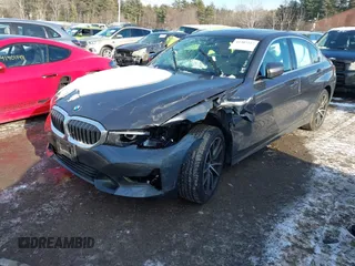 2021 BMW 3 Series 330i xDrive with VIN 3MW5R7J02M8C21224, listed as a IAAI auction lot 41387217 with 22,540 mi miles. Bid and sale history available at carsss.com. Image 2.