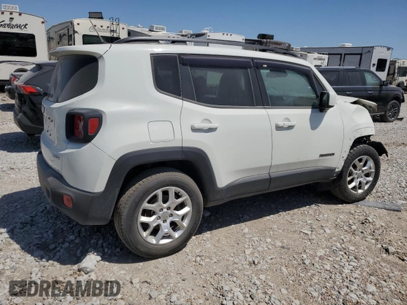 2017 Jeep Renegade Latitude z VIN ZACCJBBB3HPG48457, wystawiony jako Copart lot #46483275 z przebiegiem 105 298 mil mil oraz Szkody całkowita. Historia ofert i sprzedaży dostępna na DreamBid. Obrazek 3.