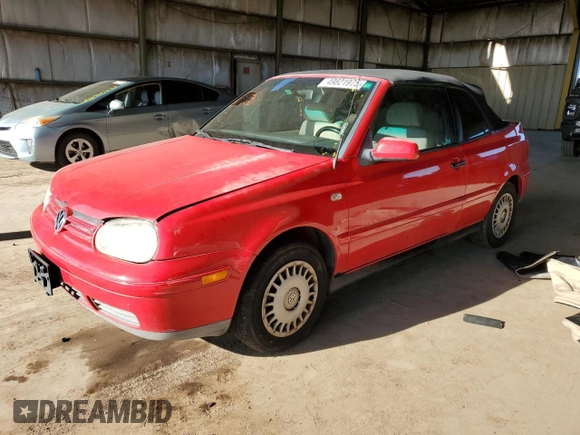 2001 Volkswagen Cabrio GLS with VIN 3VWCC21V51M810228, listed as a Copart auction lot 49821975 with Not Provided miles and Salvage Title. Bid and sale history available at DreamBid. Image 1.