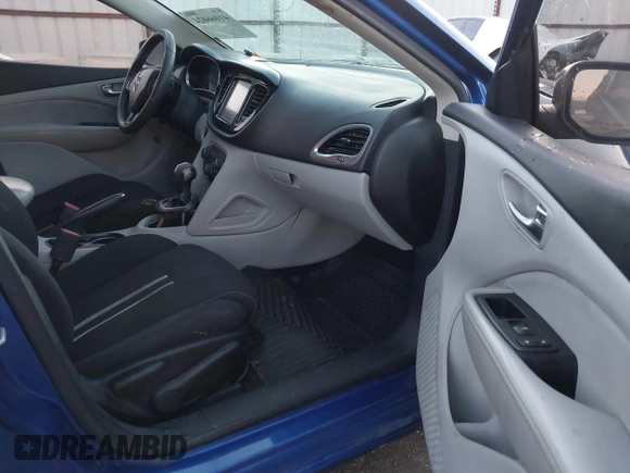2013 Dodge Dart SXT with VIN 1C3CDFBA0DD309691, listed as a IAAI auction lot 41066024 with 124,852 mi miles. Bid and sale history available at carsss.com. Image 5.