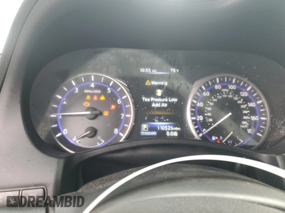 2017 Infiniti Q60 2.0t with VIN JN1CV7EL9HM320239, listed as a Copart auction lot 55183745 with 110,525 mi miles and Clean Title. Bid and sale history available at DreamBid. Image 9.
