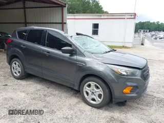 2019 Ford Escape S with VIN 1FMCU0F77KUA23062, listed as a IAAI auction lot 42458068 with 88,015 mi miles and . Bid and sale history available at DreamBid. Image 1.