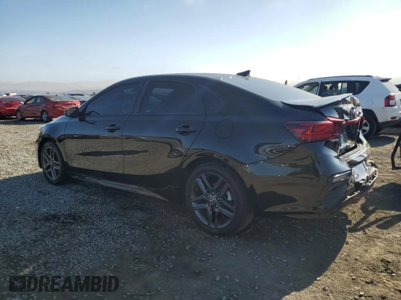 2021 Kia Forte GT-Line with VIN 3KPF34AD1ME359817, listed as a Copart auction lot 59162145 with 86,670 mi miles and Salvage title. Bid and sale history available at DreamBid. Image 2.