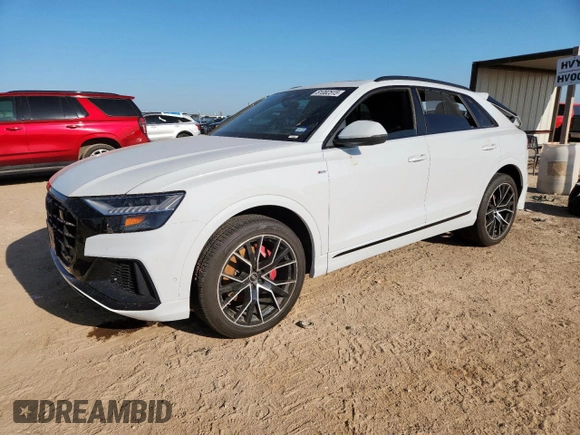 2021 Audi Q8 Prestige with VIN WA1FVAF17MD021762, listed as a Copart auction lot 61082515 with 69,968 mi miles and Salvage title. Bid and sale history available at DreamBid. Image 1.