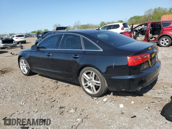 2015 Audi A6 Premium Plus with VIN WAUGFAFC9FN035214, listed as a Copart auction lot 56355095 with 164,766 mi miles and Salvage title. Bid and sale history available at DreamBid. Image 2.