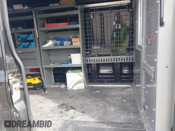 2018 Ford Transit with VIN 1FTYR2CM6JKB37694, listed as a IAAI auction lot 41830500 with 43,320 mi miles. Bid and sale history available at carsss.com. Image 8.