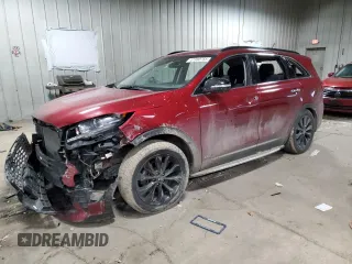 2019 Kia Sorento S V6 with VIN 5XYPGDA57KG597611, listed as a Copart auction lot 47380755 with 80,944 mi miles and Salvage Title. Bid and sale history available at carsss.com. Image 1.