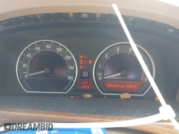 2008 BMW 7 Series 750i with VIN WBAHL83568DT14138, listed as a IAAI auction lot 42369441 with 96,101 mi miles and . Bid and sale history available at DreamBid. Image 7.