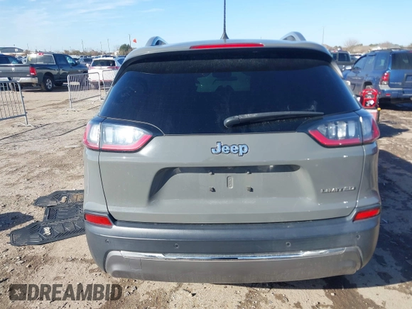 2020 Jeep Cherokee Limited with VIN 1C4PJLDB3LD606091, listed as a IAAI auction lot 41473098 with 49,819 mi miles. Bid and sale history available at carsss.com. Image 16.