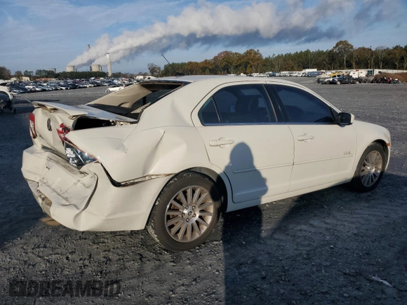 2008 Mercury Milan with VIN 3MEHM07Z38R644338, listed as a Copart auction lot 82257564 with 197,443 mi miles and Salvage Title. Bid and sale history available at carsss.com. Image 3.