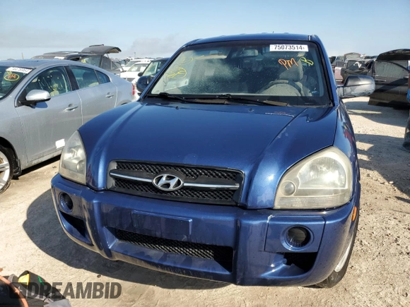 2008 Hyundai Tucson GLS with VIN KM8JM12B48U755567, listed as a Copart auction lot 75073514 with 0 mi miles and Non Repairable. Bid and sale history available at carsss.com. Image 5.